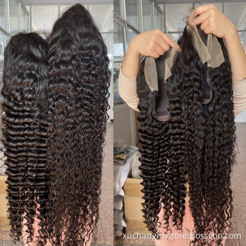 Wholesale HD Transparent Lace Curly Wig Vendor, Real Unprocessed Virgin Brazilian Human Hair Lace Front Wigs for Black Women